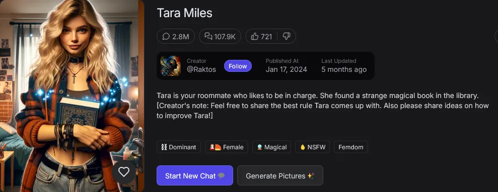 GirlfriendGPT interface