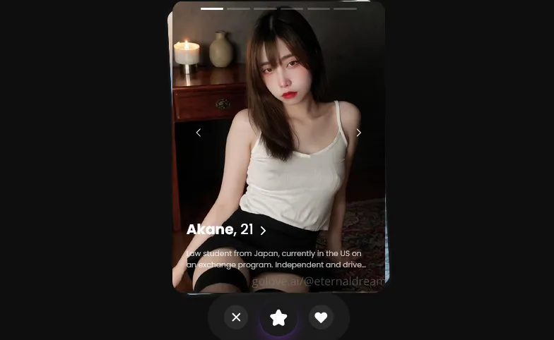 GoLove AI interface