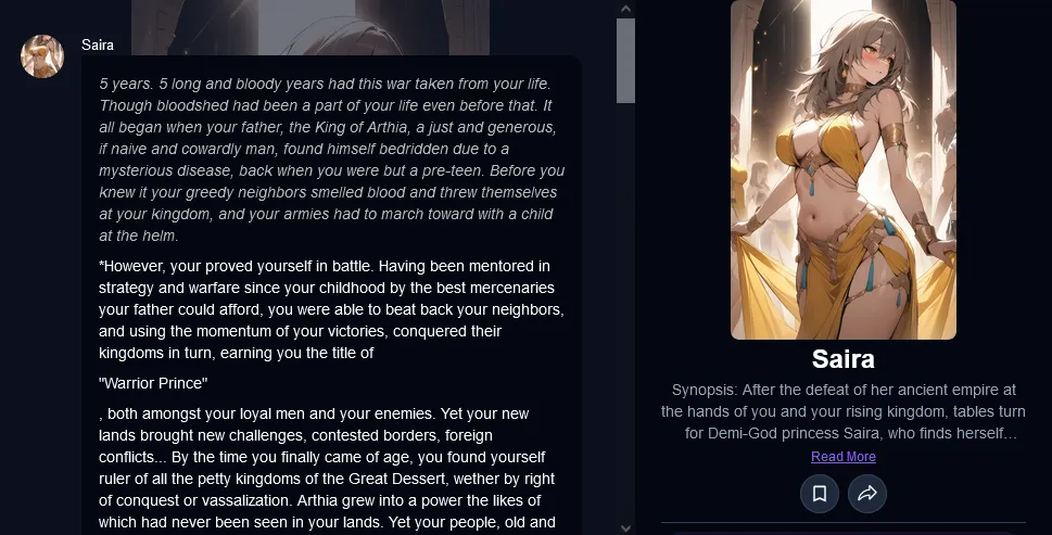 NSFWGPT AI interface