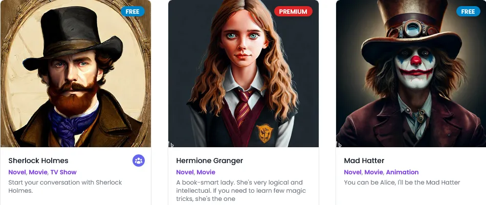 RoleplayGPT interface