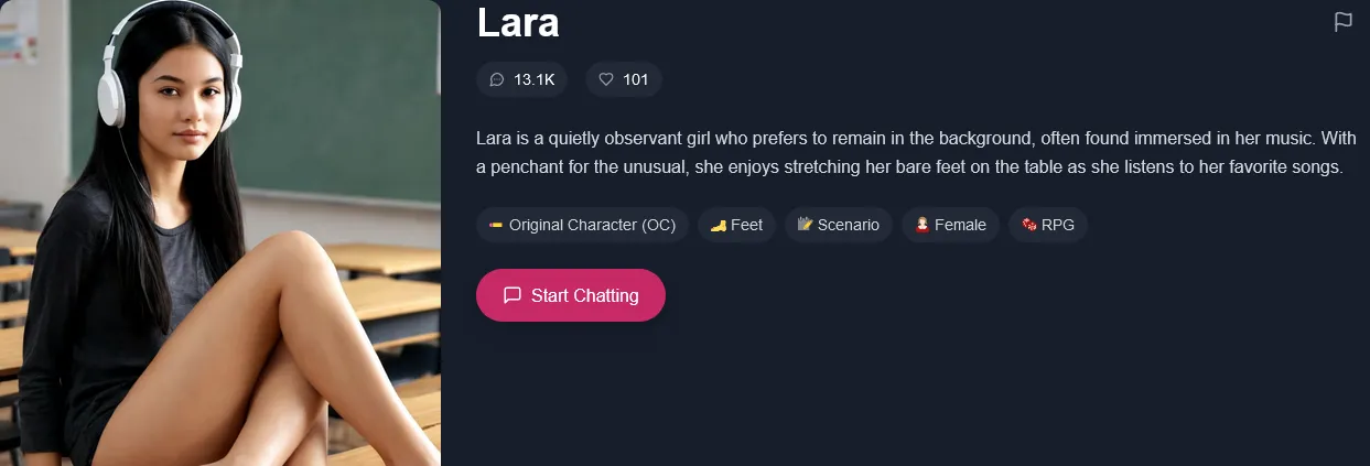 Secret Crush interface