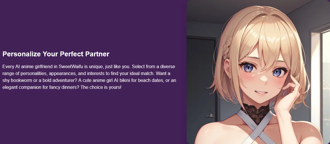 SweetWaifu interface